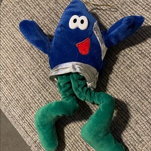 Blue & Green Plush Holiday Toy - Cheerful Plush Octopus